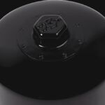 KN171B OIL FLTR BLK TWIN CAM